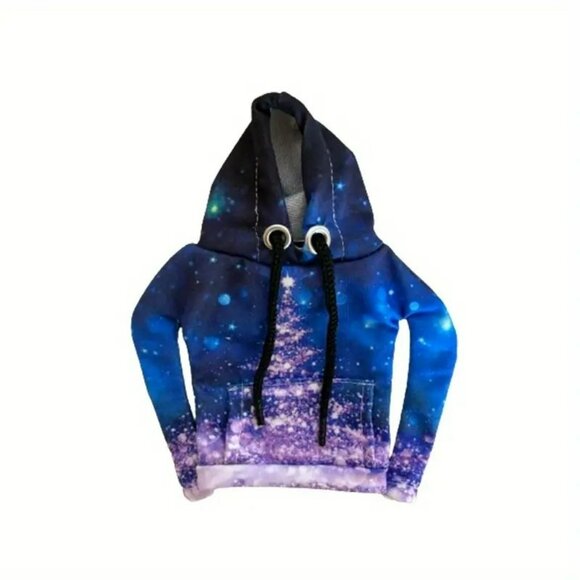 Creative Blue Galaxy Pattern Hooded Sweatshirt Gear Shift Cover (SKU #3058) - Picture 8 of 10